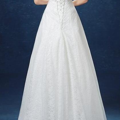Wedding Bridal Dress Lace Evening Prom Party Gown..