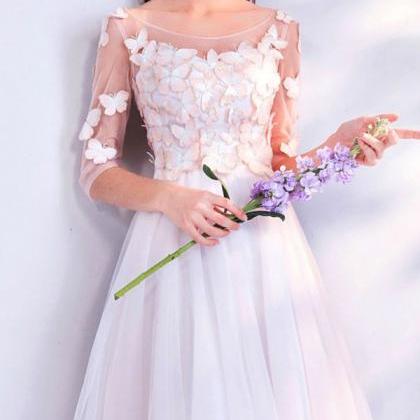 Wedding Bridal Dress Lace Flower Evening Prom..